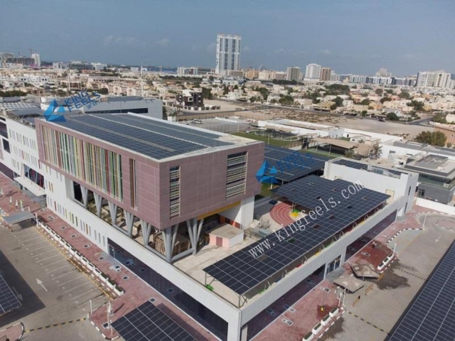 Flachdach-Solardachstruktur