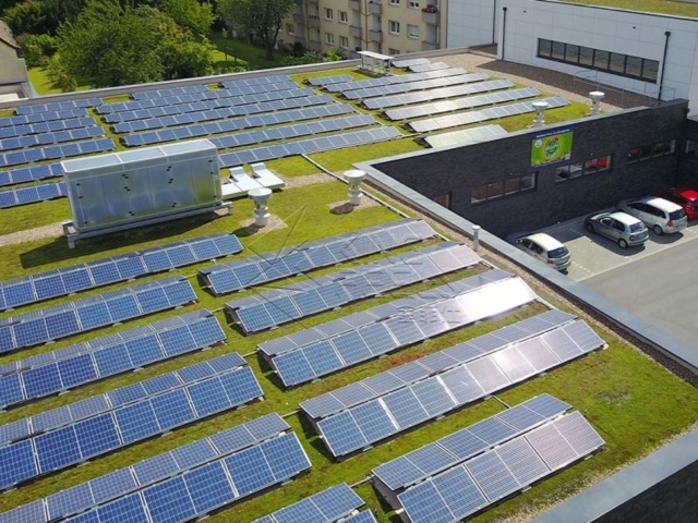 Ballastiertes, neigbares Solarpanel-Dachmontagesystem