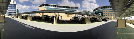 280KW Carport-System fertig installiert in Dubai